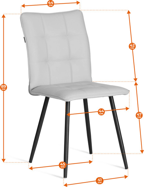 Изображение товара Стул Tetchair Bari LT флок (серый/черный)
