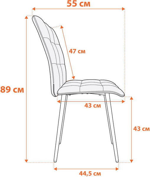 Изображение товара Стул Tetchair Bari LT флок (серый/черный)