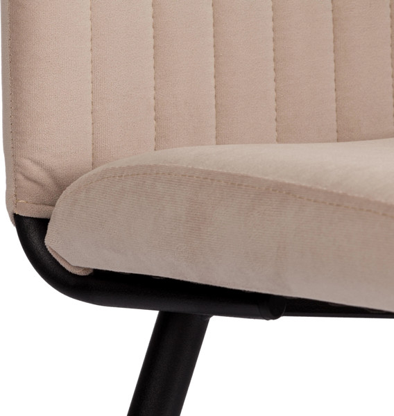 Изображение товара Стул Tetchair Monte Carlo Trend флок (бежевый/черный)