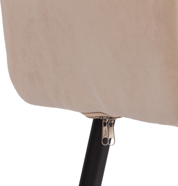 Изображение товара Стул Tetchair Sweet LT флок (бежевый/черный)