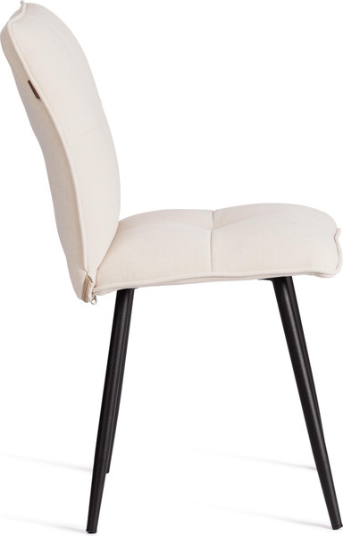 Изображение товара Стул Tetchair Sweet LT флок (молочный/черный)
