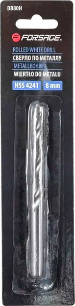 Изображение товара Сверло Forsage 8мм HSS+Co 19 888 / F-DB80H