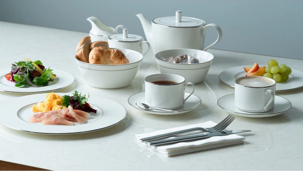 Изображение товара Чашка с блюдцем Narumi Белый жемчуг NAR-52457-2762/52457-5706