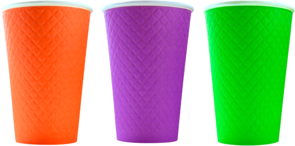 Изображение товара Набор бумажных стаканов Паксервис 400мл / EM90-530 (400шт, WaffleColor)