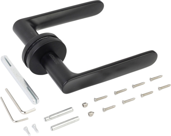 Изображение товара Ручка дверная Аллюр Арт Доната BL 93150 (матовый черный)