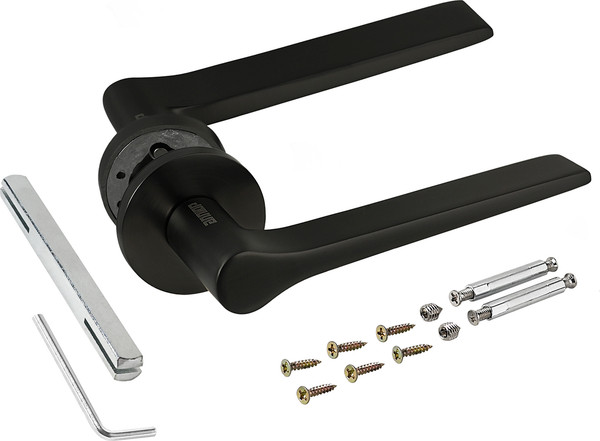 Изображение товара Ручка дверная Аллюр Арт Аллегра BL 94150 (матовый черный)