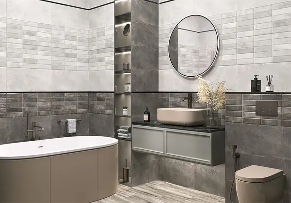 Изображение товара Плитка NewTrend Elbrus Brick Graphite WT36ELR17 (300x600)