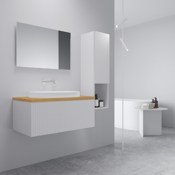 Изображение товара Тумба с умывальником ЗОВ Кито 100 / K100LW0MFWPM-HPL38T6002 (флавио белый)