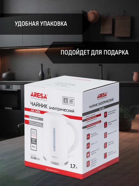 Изображение товара Электрочайник Aresa AR-3484