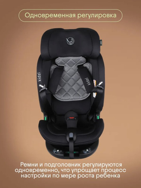 Изображение товара Автокресло Kidzi Spin Plus 360 I-Size / KDZ08B (черный)