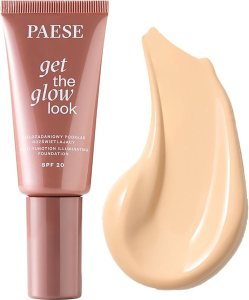 Изображение товара Тональный крем Paese Get The Glow Look Иллюминирующий SPF20 тон 1N (30мл)