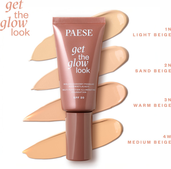 Изображение товара Тональный крем Paese Get The Glow Look Иллюминирующий SPF20 тон 2N (30мл)