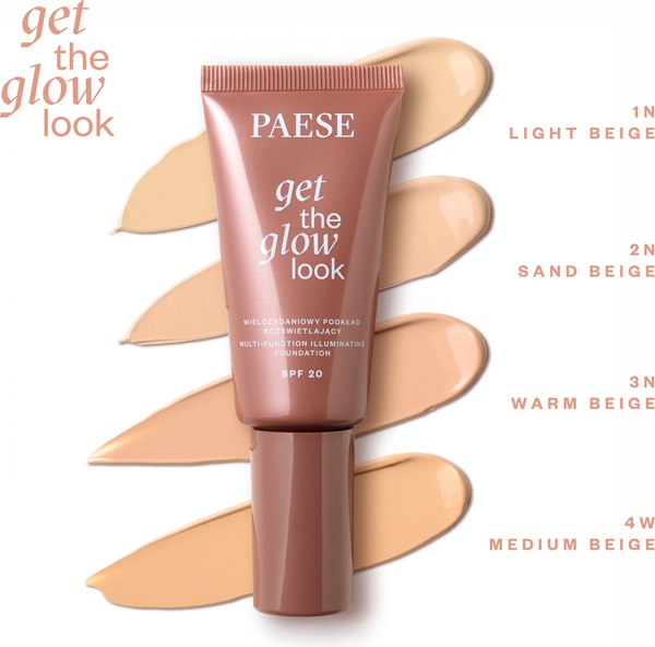 Изображение товара Тональный крем Paese Get The Glow Look Иллюминирующий SPF20 тон 3N (30мл)