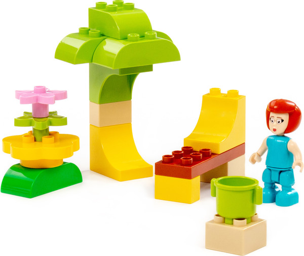 Изображение товара Конструктор Полесье Простоквашино. Мама на шезлонге / 23357 (18эл)