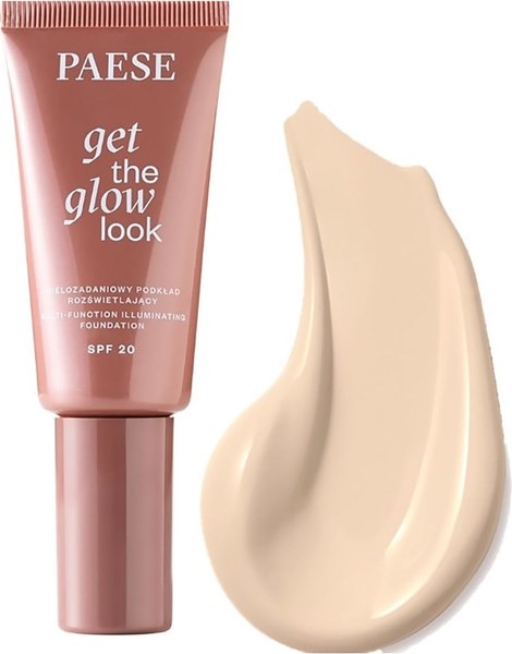 Изображение товара Тональный крем Paese Get The Glow Look Иллюминирующий SPF20 тон 0N (30мл)