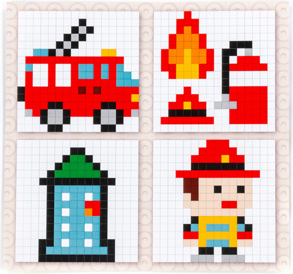 Изображение товара Конструктор Полесье Мозаика №12 пожарная часть / 73249