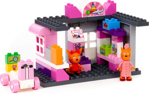 Изображение товара Конструктор Полесье Три кота. Магазин игрушек / 61397