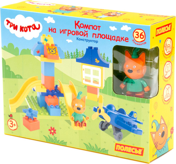 Изображение товара Конструктор Полесье Три кота. Компот на игровой площадке / 77476