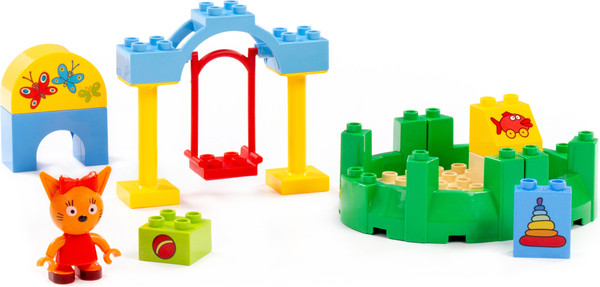 Изображение товара Конструктор Полесье Три кота. Карамелька в песочнице / 77162