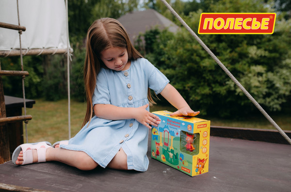 Изображение товара Конструктор Полесье Три кота. Карамелька в песочнице / 77162