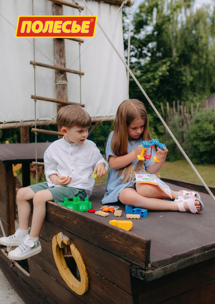 Изображение товара Конструктор Полесье Три кота. Карамелька в песочнице / 77162