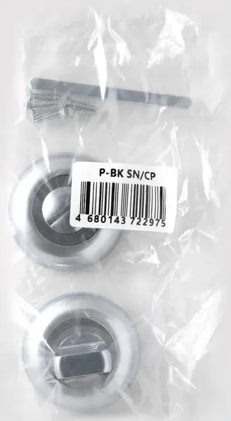 Изображение товара Фиксатор дверной защелки Стандарт P-BK-R1 SN/CP (матовый никель/хром)