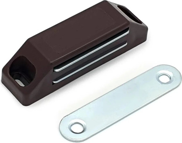 Изображение товара Защелка мебельная StahlBuro L-60 h-15 (4шт, коричневый)