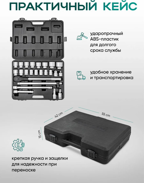 Изображение товара Универсальный набор инструментов RockForce RF-6241-9 (1394)