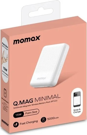 Изображение товара Портативное зарядное устройство Momax IP122 Q.Mag / IP122W (белый)
