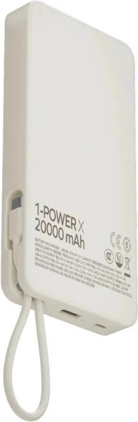 Изображение товара Портативное зарядное устройство Momax IP153 1-Power X / IP153W (белый)