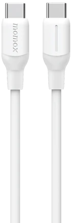 Изображение товара Кабель Momax 1-Link USB-C/USB-C DC23W (1.2м, белый)