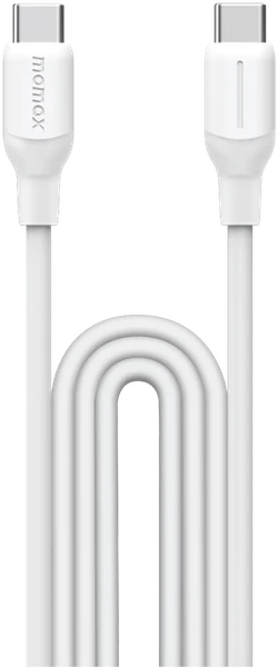 Изображение товара Кабель Momax 1-Link USB-C/USB-C DC23W (1.2м, белый)