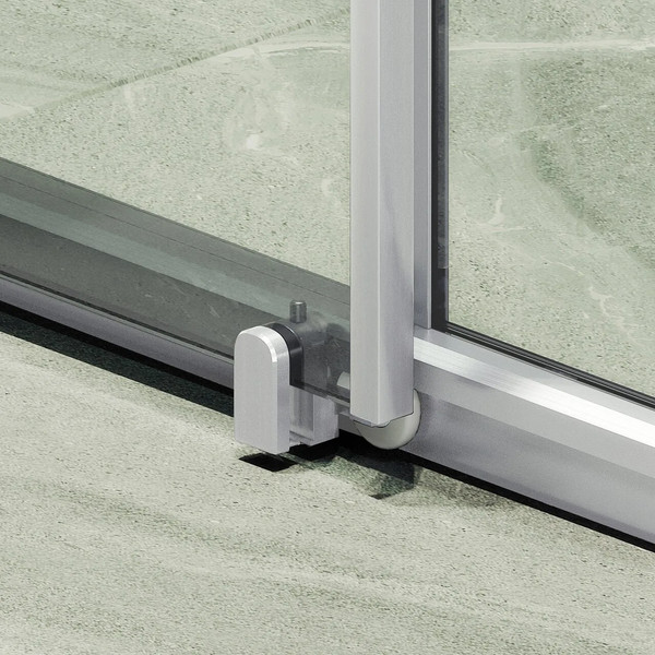 Изображение товара Душевая дверь MaybahGlass 195x150 / MGD-1277-5 (бесцветное стекло/хром матовый)