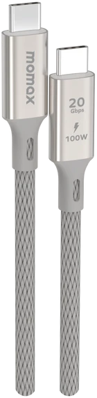 Изображение товара Кабель Momax Elite USB-C/USB-C / DC31L (1м, титан)