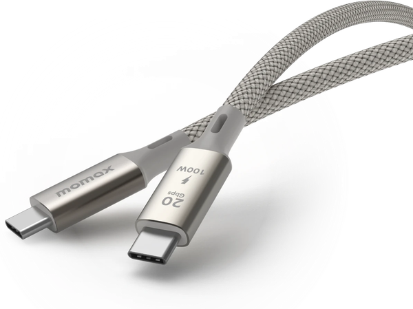Изображение товара Кабель Momax Elite USB-C/USB-C / DC31L (1м, титан)