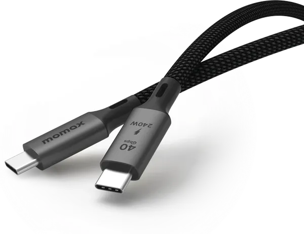 Изображение товара Кабель Momax Elite USB-C/USB-C / DC39D (1м, черный)