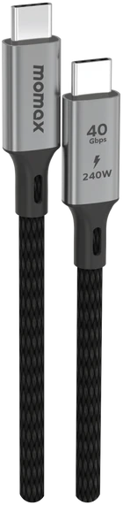 Изображение товара Кабель Momax Elite USB-C/USB-C / DC39D (1м, черный)