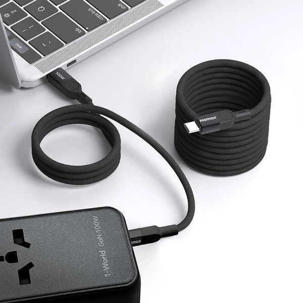 Изображение товара Кабель Momax Mag.Link USB-C/USB-C / DC35D (1м, черный)
