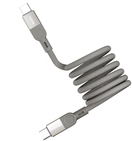 Изображение товара Кабель Momax Mag.Link USB-C/USB-C / DC35L (1м, титан)