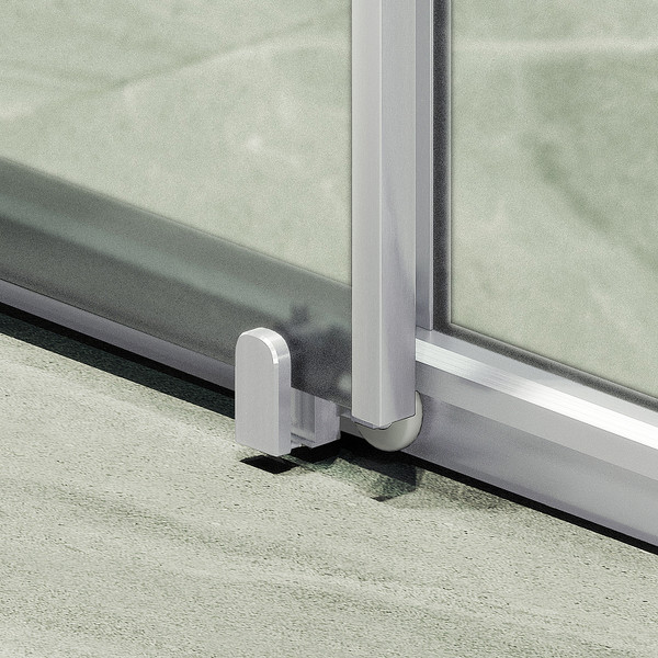 Изображение товара Душевая дверь MaybahGlass 195x120 / MGD-1280-5 (сатин стекло/хром матовый)