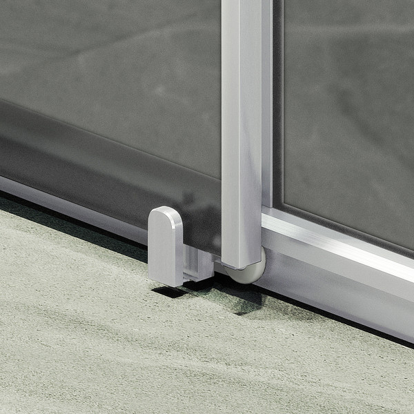 Изображение товара Душевая дверь MaybahGlass 195x120 / MGD-1288-5 (графит матовый стекло/хром матовый)