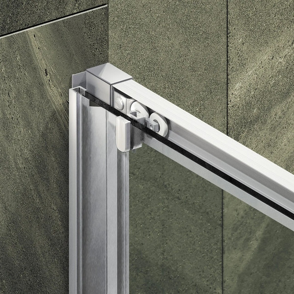 Изображение товара Душевая дверь MaybahGlass 195x120 / MGD-1542-5 (бронза матовая стекло/хром матовый)