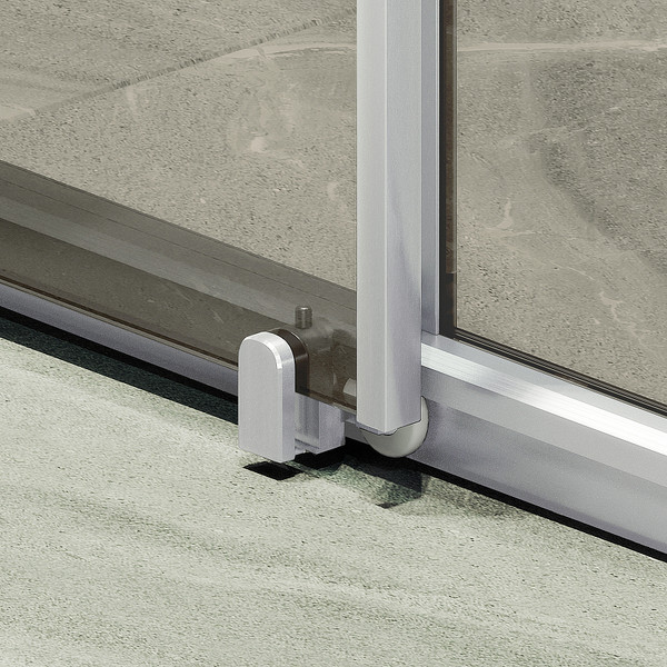 Изображение товара Душевая дверь MaybahGlass 195x120 / MGD-1541-5 (бронза стекло/хром матовый)