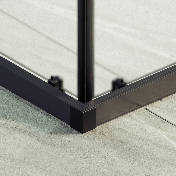 Изображение товара Душевой уголок MaybahGlass MGY-1330-6 (сатин стекло/черный)