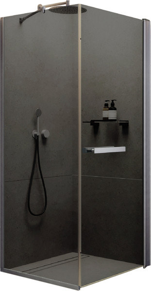 Изображение товара Душевой уголок MaybahGlass MGY-1348-5 (графит стекло/хром матовый)
