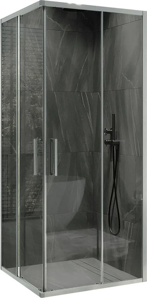 Изображение товара Душевой уголок MaybahGlass MGY-1334-5 (графит стекло/хром матовый)