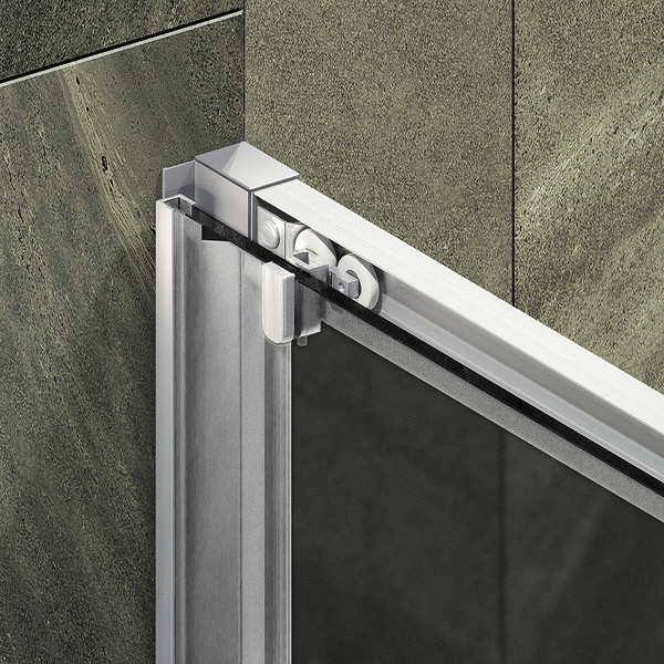 Изображение товара Душевая дверь MaybahGlass 195x150 / MGD-1289-5 (графит матовый стекло/хром матовый)