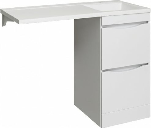 Изображение товара Умывальник Runo Гамма 105 лайт с левым крылом (белый)