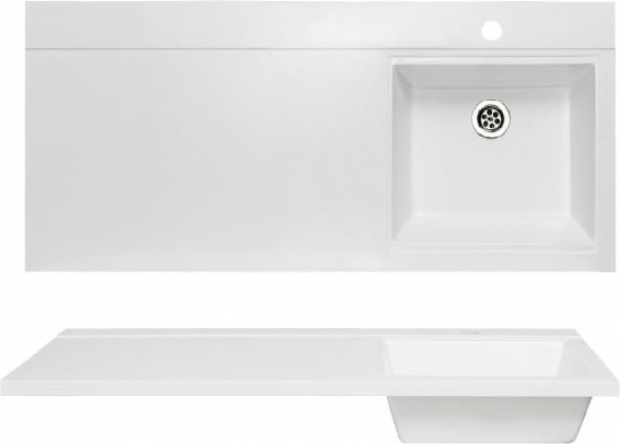 Изображение товара Умывальник Runo Гамма 105 лайт с левым крылом (белый)