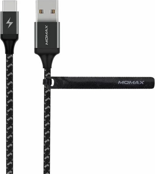 Изображение товара Кабель Momax Zero USB-A/USB-C / DTA11D (1м, серый космос)
